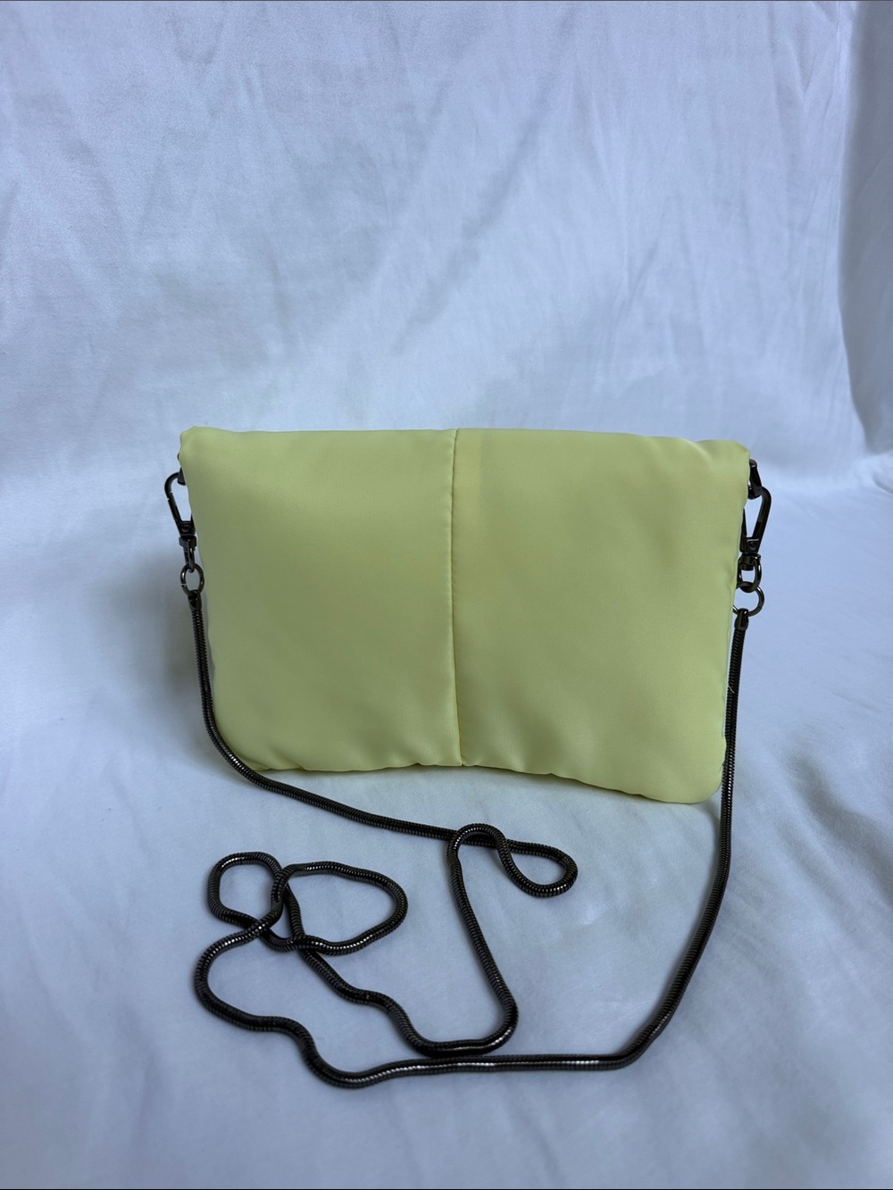 a new day Pale Yellow Crossbody with Black Chain Strap
